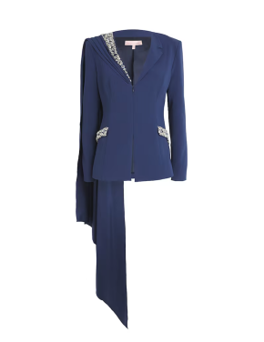 Sabina Bilenko Embellished Honey Blazer 2