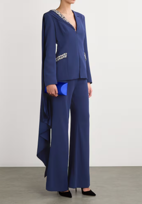 Sabina Bilenko Embellished Honey Blazer 3