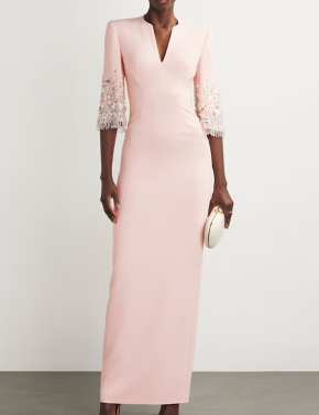 Jenny Packham Crepe Embellished Ruth Gown 3