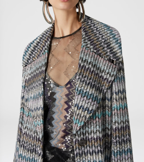 Missoni Long Coat With Sequin Appliqué 5