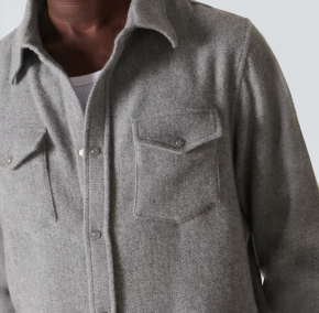God's True Cashmere Cashmere Press-Stud Overshirt 4