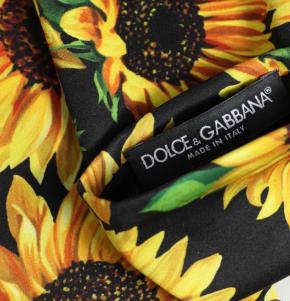 Dolce & Gabbana Sunflower Print Long Gloves 2