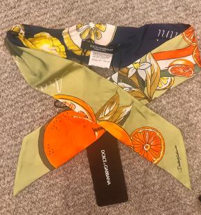Dolce & Gabbana Floral Sicily Orange Maiolica Mini Scarf 3