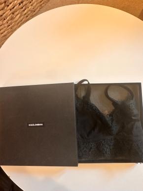 Dolce & Gabbana Sicily Black LACE Satin Top 3