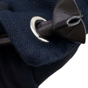 Hermes Navy Toile Aline Grooming Bag 9