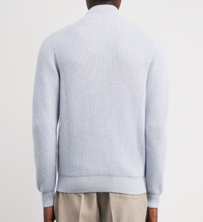 Fioroni Cashmere Cashmere Zip-Up Cardigan 4