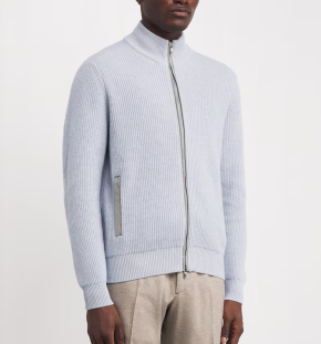 Fioroni Cashmere Cashmere Zip-Up Cardigan 5