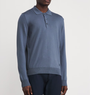 Corneliani Virgin Wool Polo Sweater 2