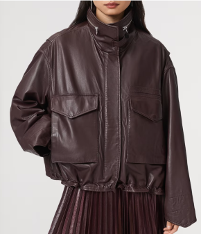 AllSaints Clay Leather Jacket 5