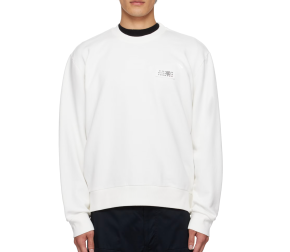 MM6 Maison Margiela Off-White Logo Patch Sweatshirt 4