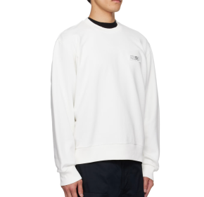 MM6 Maison Margiela Off-White Logo Patch Sweatshirt 2
