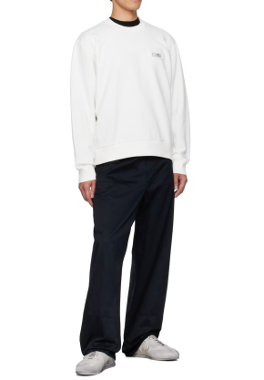 MM6 Maison Margiela Off-White Logo Patch Sweatshirt 5