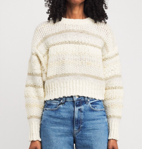 Frame Cropped Stripe Sweater 3