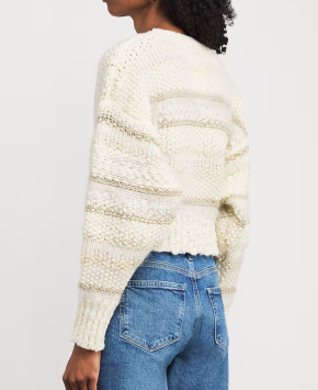 Frame Cropped Stripe Sweater 2