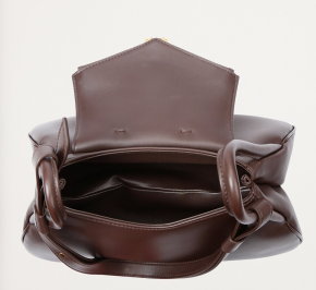 Amina Muaddi Leather Gemini Shoulder Bag 5