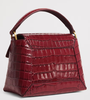 Strathberry Croc-Embossed Leather Mosaic Nano Satchel Bag 4