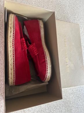 Burberry Red Suede Loafers 2