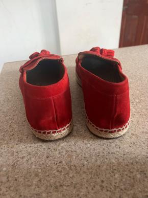 Burberry Red Suede Loafers 16
