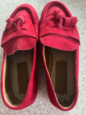 Burberry Red Suede Loafers 14