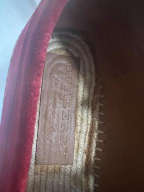 Burberry Red Suede Loafers 8