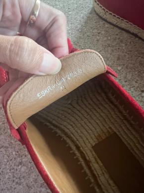 Burberry Red Suede Loafers 9