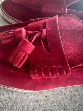 Burberry Red Suede Loafers 6