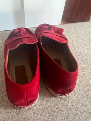 Burberry Red Suede Loafers 4