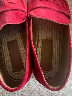 Burberry Red Suede Loafers 3