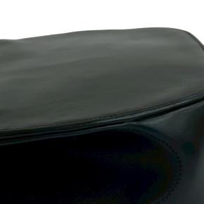 Cartier Black Leather Sapphire Chain Crossbody 10