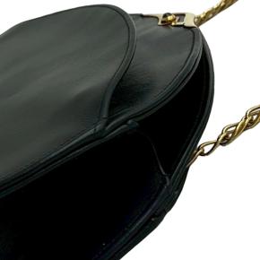 Cartier Black Leather Sapphire Chain Crossbody 13