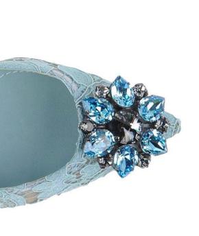 Dolce & Gabbana TBlue aprmina Lace crystals shoes 2