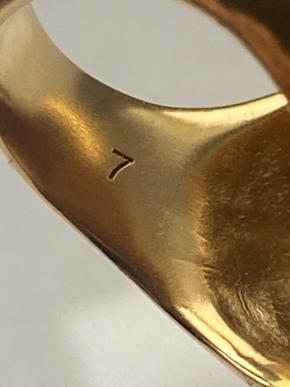 Saint Laurent Crystal Embellished Ring 6