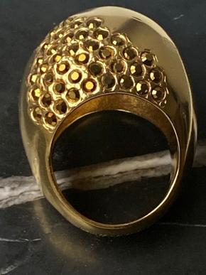 Saint Laurent Crystal Embellished Ring 4