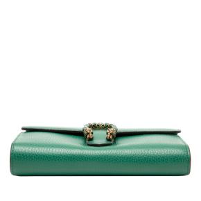 LGucci Green eather Dionysus Wallet on Chain 3