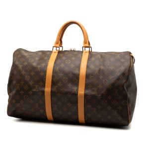 Louis Vuitton Coated Canvas Monogram Keepall 50 2
