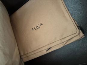 Alaia Navy Blue Platform Sandals 7