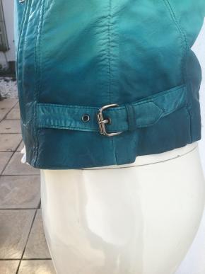 Muubaa Blue Ombre Leather Biker Jacket 5