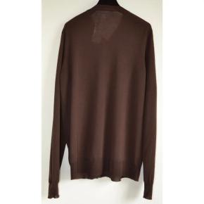 Comme Des Garcons Brown Wool V Neck Jumper 3