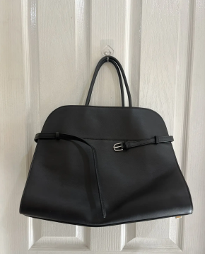 The Row Black Soft Leather Belt 15 Margaux 3