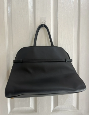 The Row Black Soft Leather Belt 15 Margaux 7