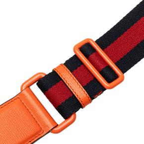 Gucci Orange Mini Leather Horsebit 1955 Web Satchel 11
