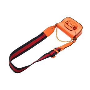 Gucci Orange Mini Leather Horsebit 1955 Web Satchel 12