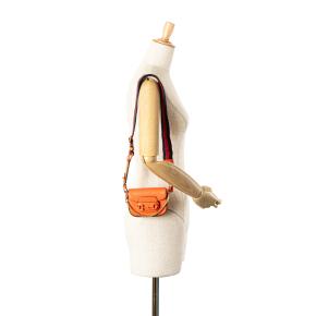 Gucci Orange Mini Leather Horsebit 1955 Web Satchel 13
