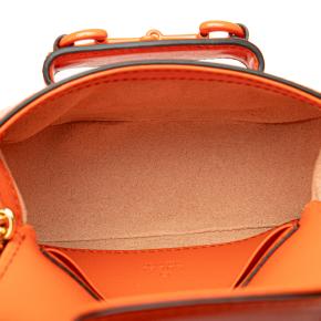 Gucci Orange Mini Leather Horsebit 1955 Web Satchel 4