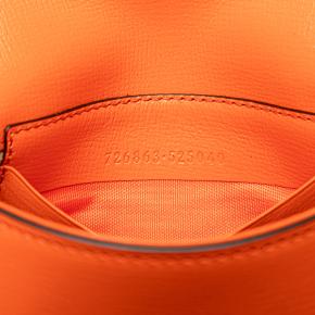 Gucci Orange Mini Leather Horsebit 1955 Web Satchel 6