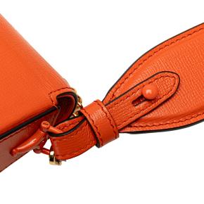 Gucci Orange Mini Leather Horsebit 1955 Web Satchel 9