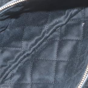 Chanel Black Small Quilted Aged Lambskin and Shearling 22 Bag 4