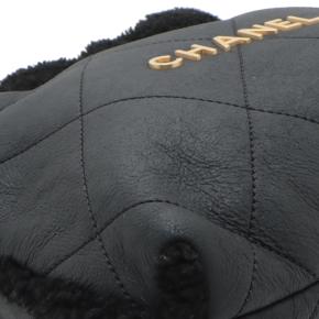 Chanel Black Small Quilted Aged Lambskin and Shearling 22 Bag 6