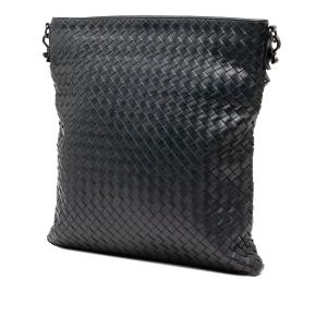 Bottega Veneta Blue Leather Intrecciato Crossbody 2