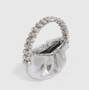 L'alingi Silver Micro Eternity Clutch 5